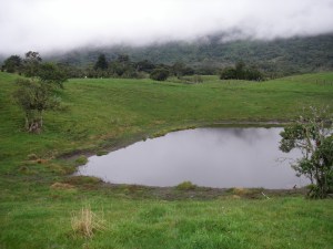 Lake Huila not in the mist
