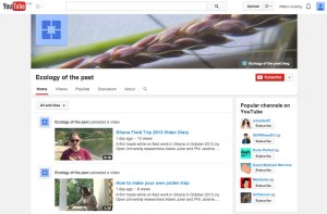 "Ecology of the past" YouTube channel launched