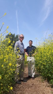 Dr. William Gosling and Prof. Jonathan Overpeck discuss the future of palaeoecology and upcoming collaborations. Photo: C. McMichael