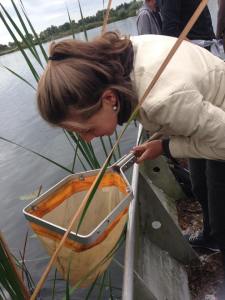 Seringe Huisman in the field...