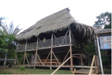 The lodge at Zancudococha. Photo: M. Bush.